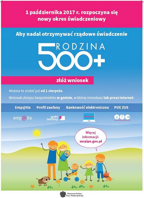 plakat 500 nowy okres 2017